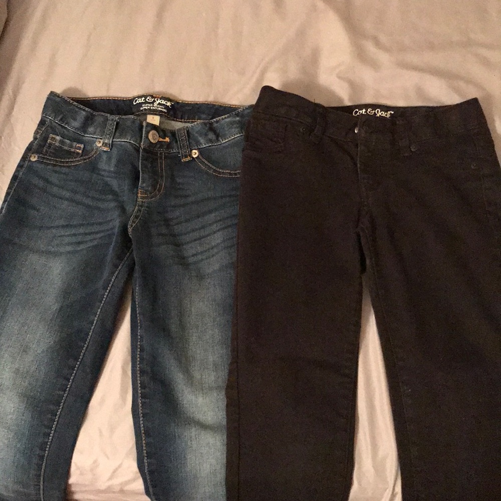 Girls Skinny Jeans 2 Pairs